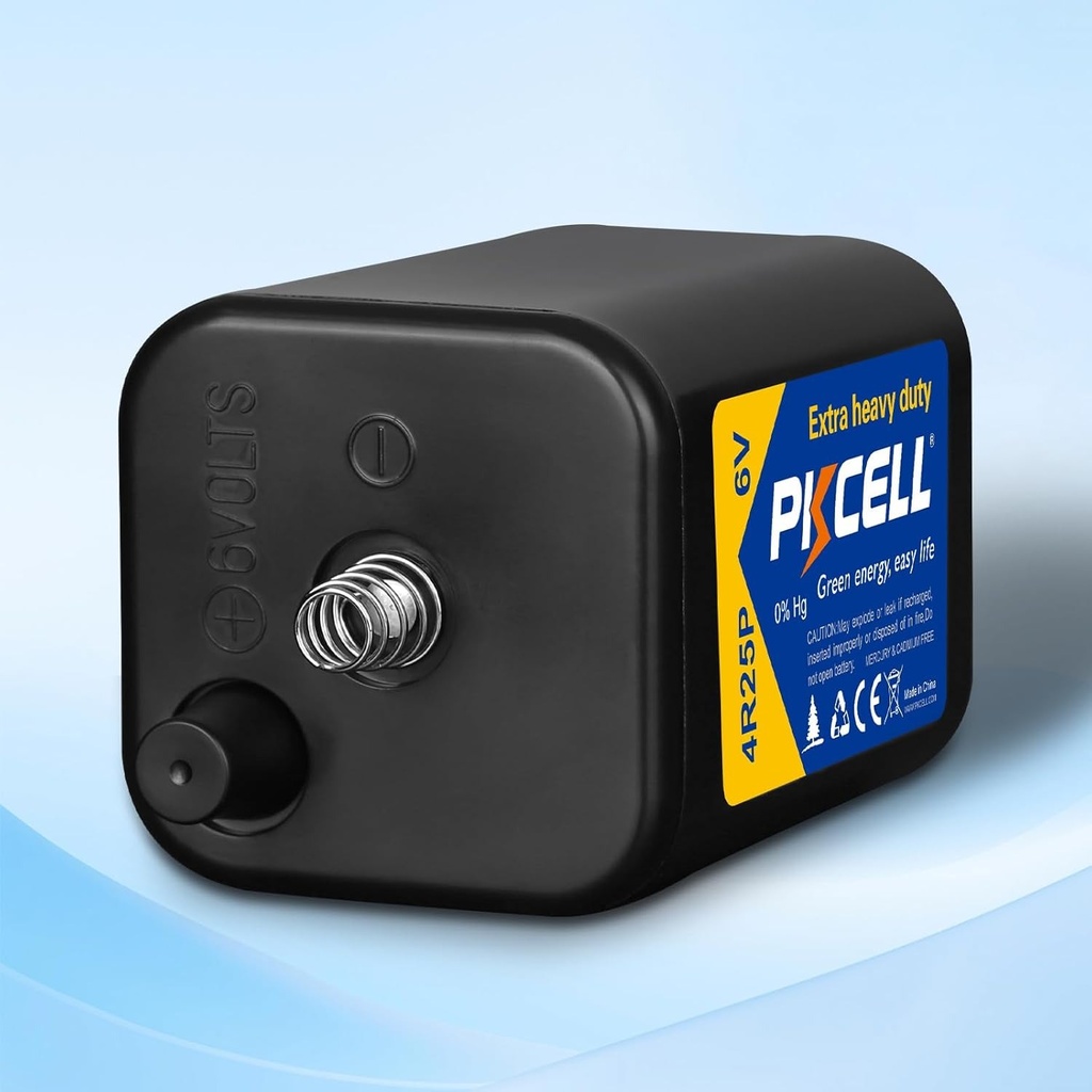 Batería Carbón-Zinc PKCELL 6V |4R25| Heavy Duty (Unidad)