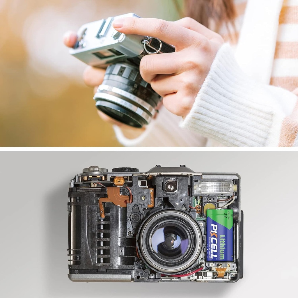 Pila de Litio PKCELL 3V CR123A-1B - Blíster x 1 Und.